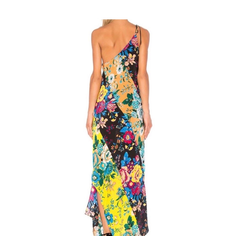 Diane Von Furstenberg Multicolor Asymmetrical Dress